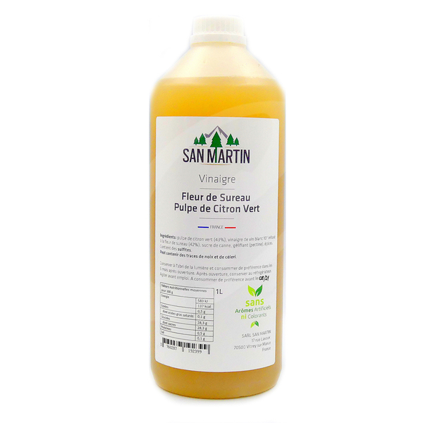 Groene Citroen en Vlierbloesem Fruit Azijn 