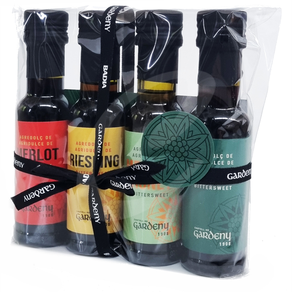 Geschenk Badia Cellofaan 4 varianten azijn van 100 ml